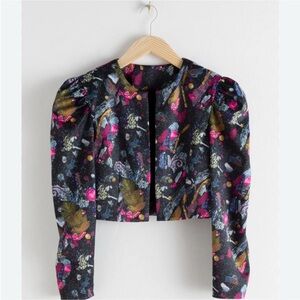 EUC & Other Stories Graphic Print Cropped Jacket